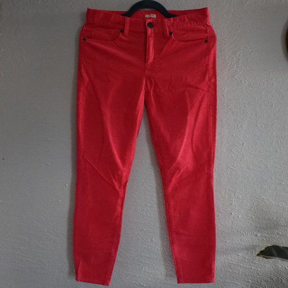 NWT JCrew Pink Corduroy Pants - Size 27 - Picture 1 of 10